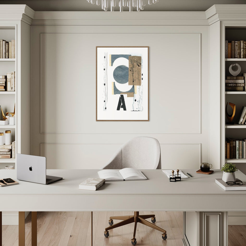 A for Abstract kunstplakat – interiørstyling af Mette Handberg