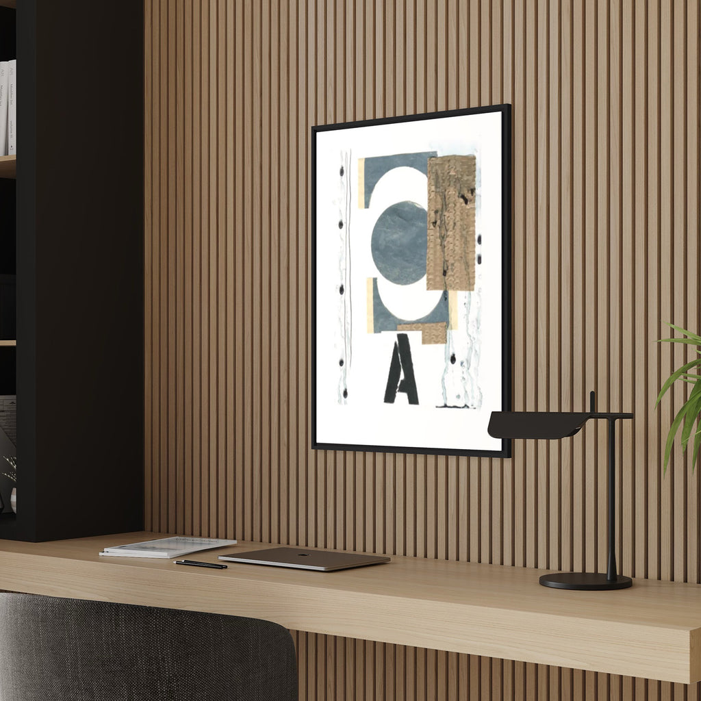 A for Abstract kunstplakat – interiørstyling af Mette Handberg