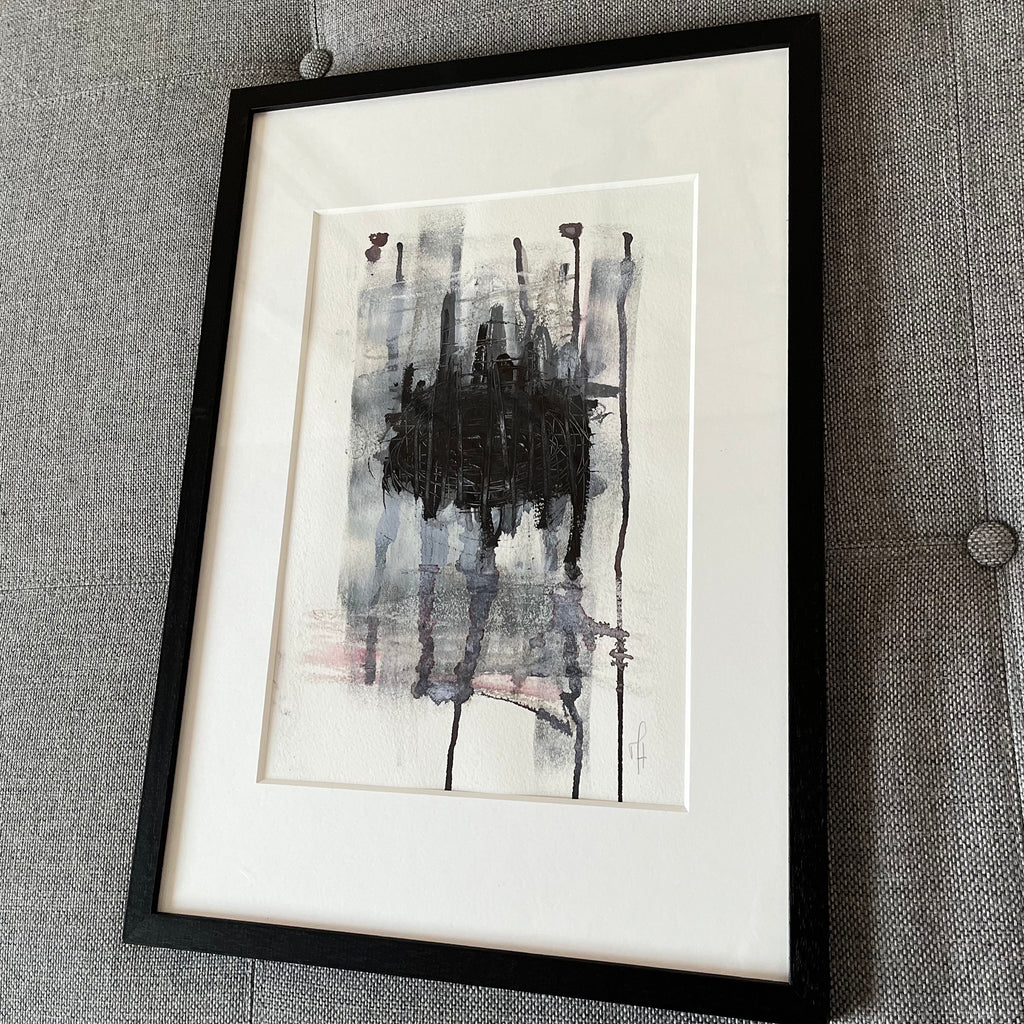 Abstract Pink Original – interiørstyling, maleri af Mette Handberg