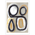 Limited Edition kunstplakat – Adam & Eve, abstrakt motiv af Mette Handberg