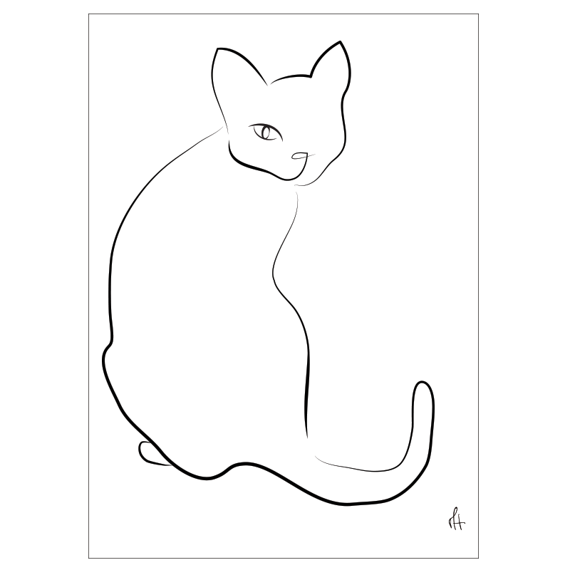 Chat kunstplakat af Mette Handberg