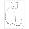 Chat kunstplakat af Mette Handberg