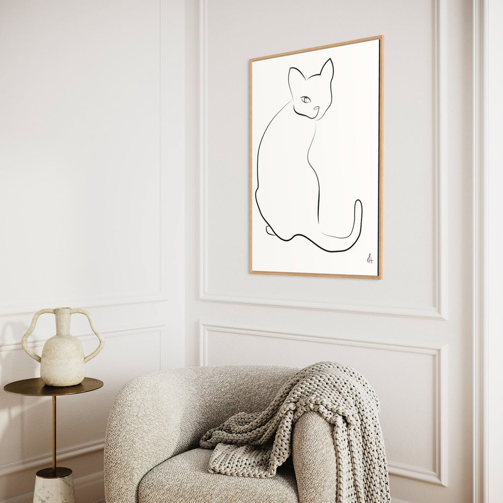 Chat kunstplakat i hyggehjørnet
