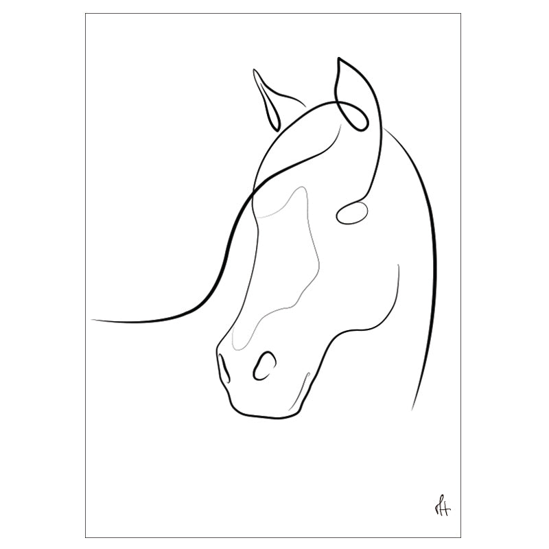 Cheval kunstplakat af Mette Handberg