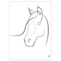 Cheval kunstplakat af Mette Handberg