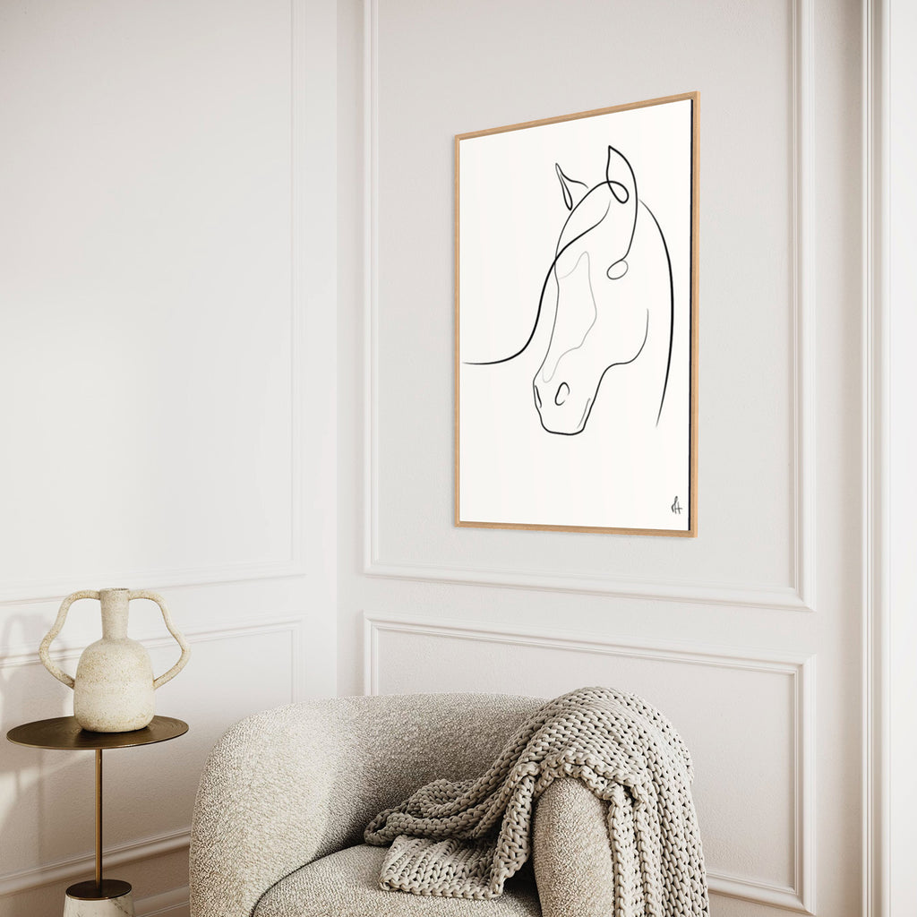 Cheval kunstplakat i interiør