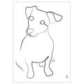 Chien kunstplakat af Mette Handberg