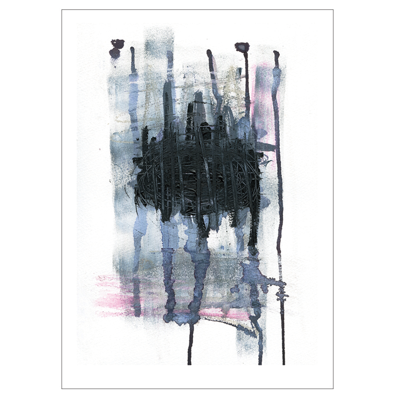 Eighty Two – abstrakt kunstplakat af Mette Handberg