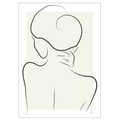 Embracing Silhouette kunstplakat af Mette Handberg