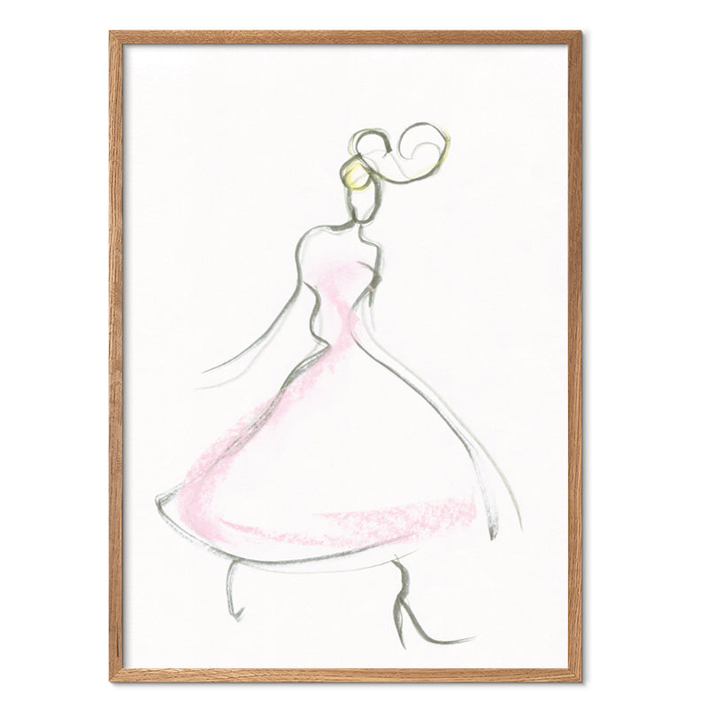 Fashionable 5 Minutes kunstplakat i egeramme