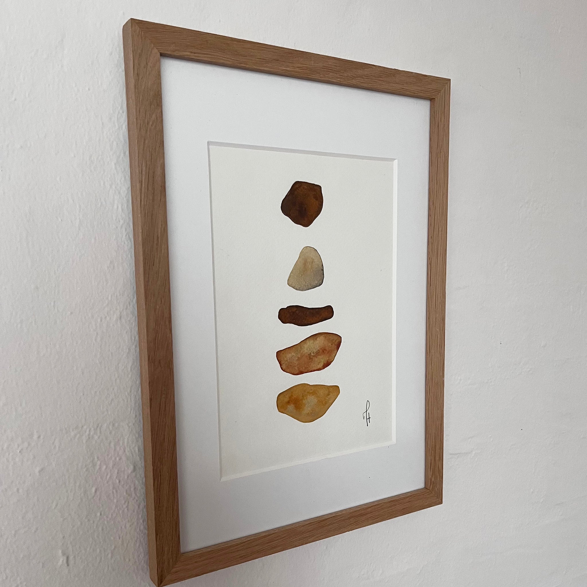 Floating Stones Original – interiørstyling, maleri af Mette Handberg