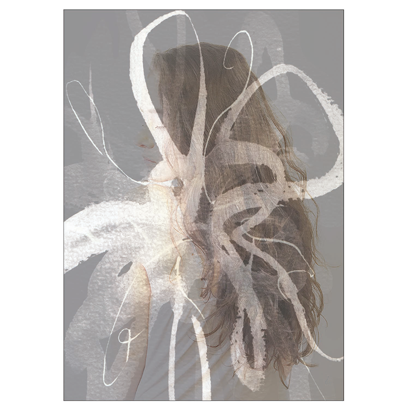 Floral Female kunstplakat af Mette Handberg