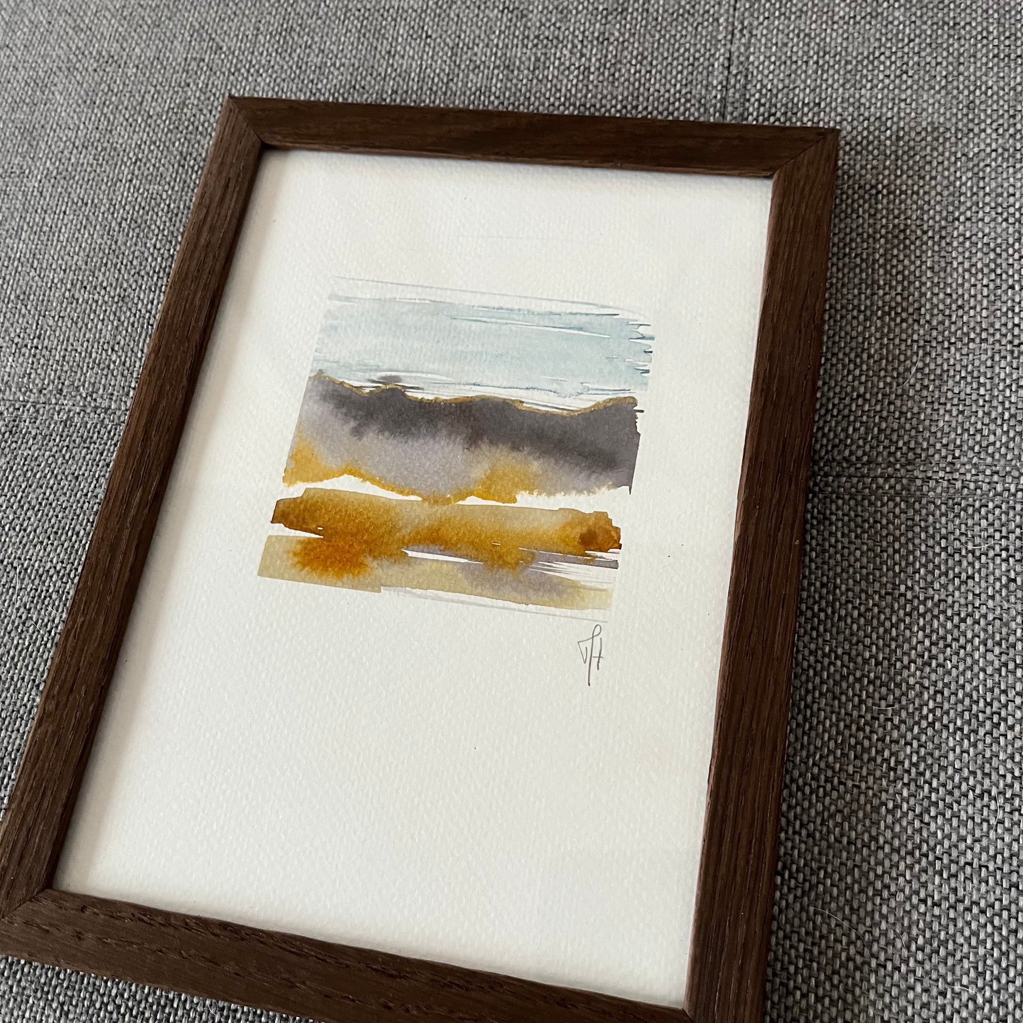 Golden Land A5 original af Mette Handberg