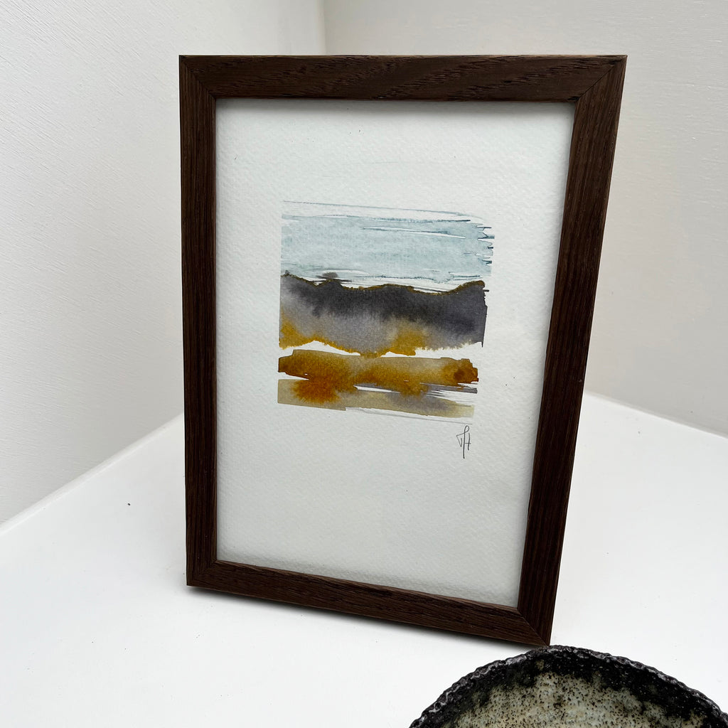 Golden Land A5 original af Mette Handberg