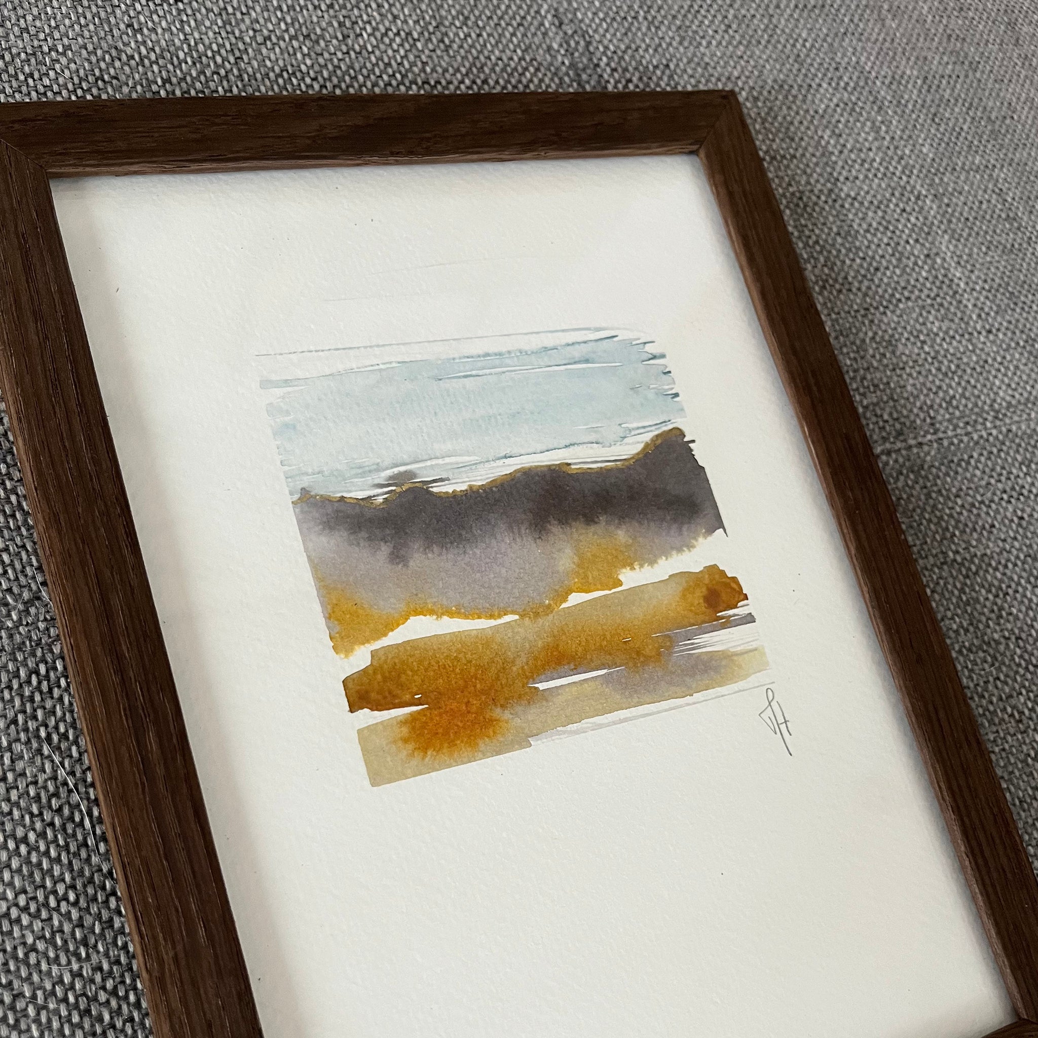 Golden Land A5 original af Mette Handberg