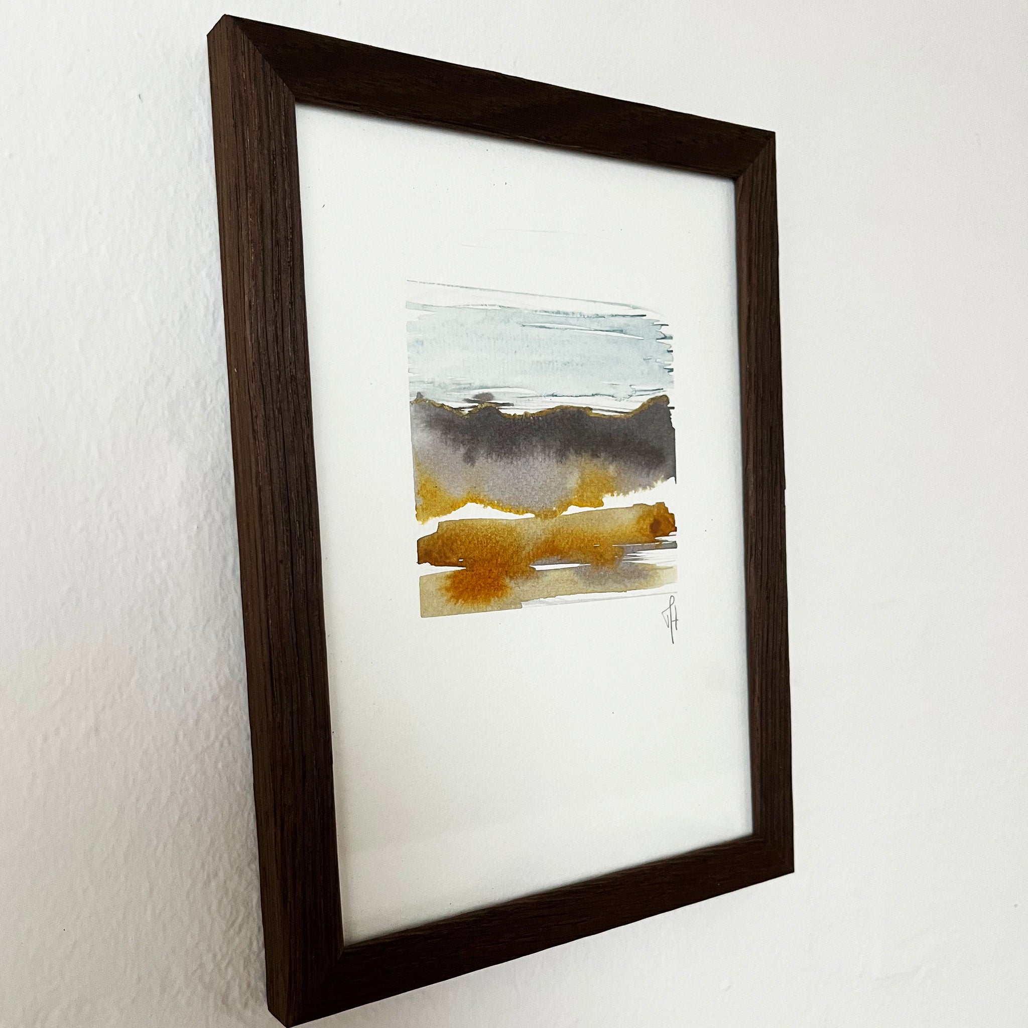 Golden Land A5 original af Mette Handberg
