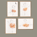 Kunstkort – Ballerina – sæt med kunstkort af Mette Handberg, elegante ballerinamotiver