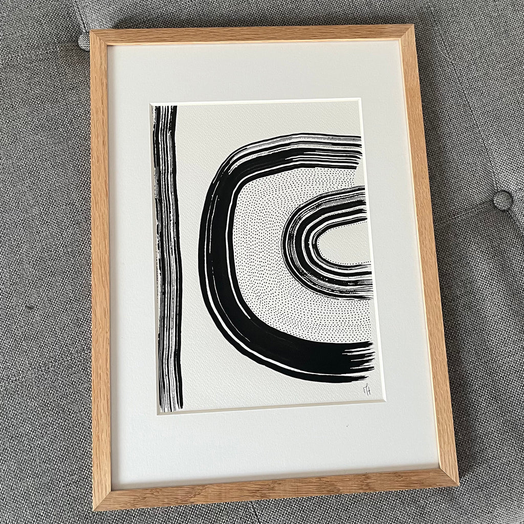 Modern 3 Original – detalje af maleri af Mette Handberg