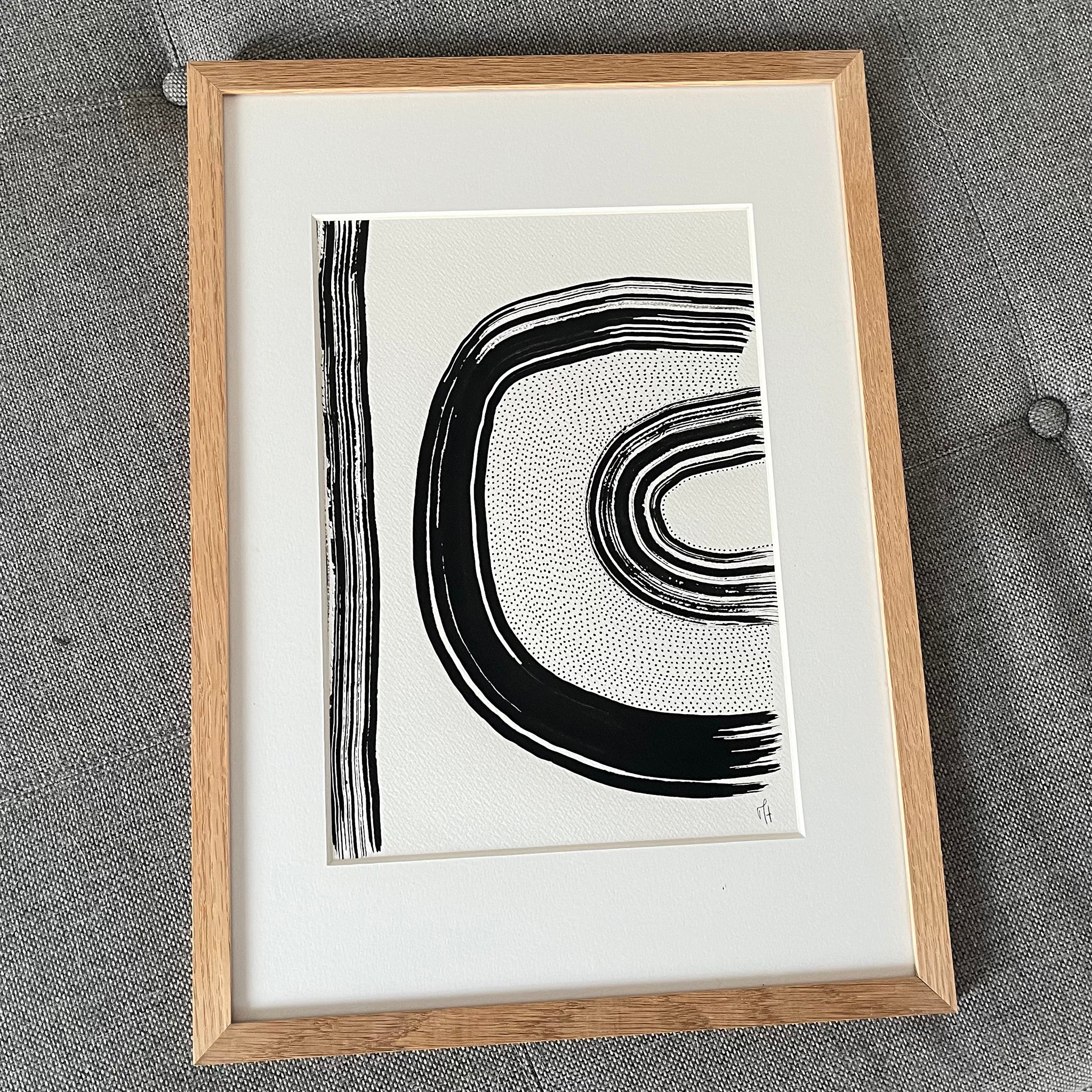 Modern 3 Original – detalje af maleri af Mette Handberg