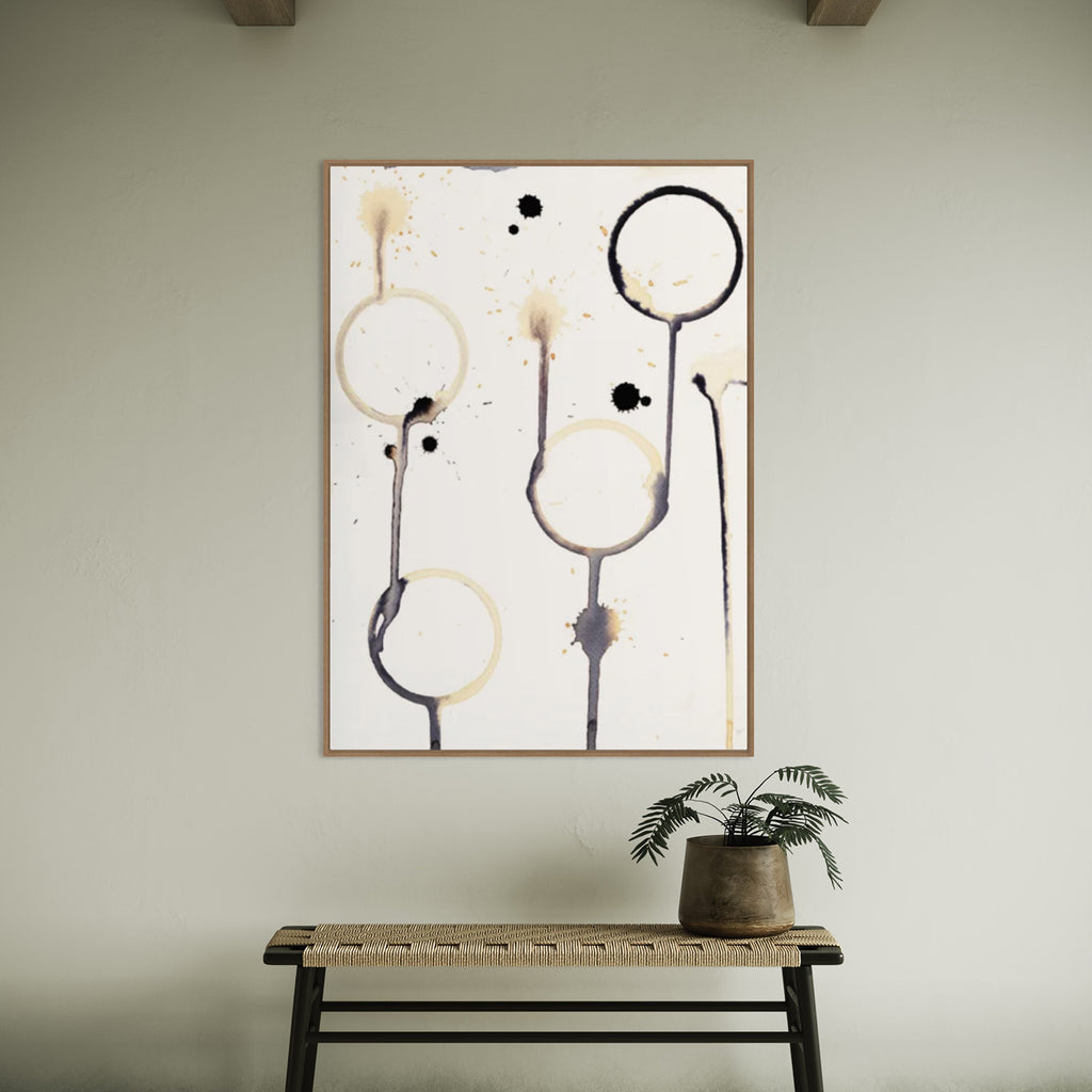 Morning Coffee Limited Edition – nærbillede af kunstplakat af Mette Handberg