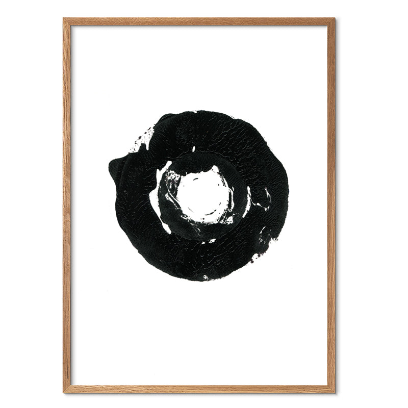New Circle kunstplakat i egeramme – af Mette Handberg