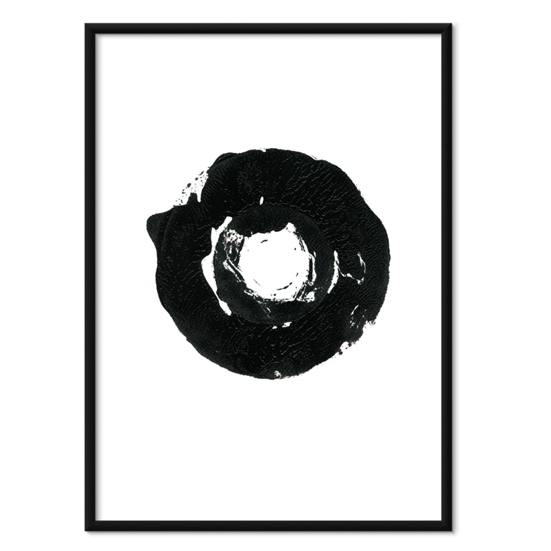 New Circle kunstplakat i sort aluminiumsramme – af Mette Handberg