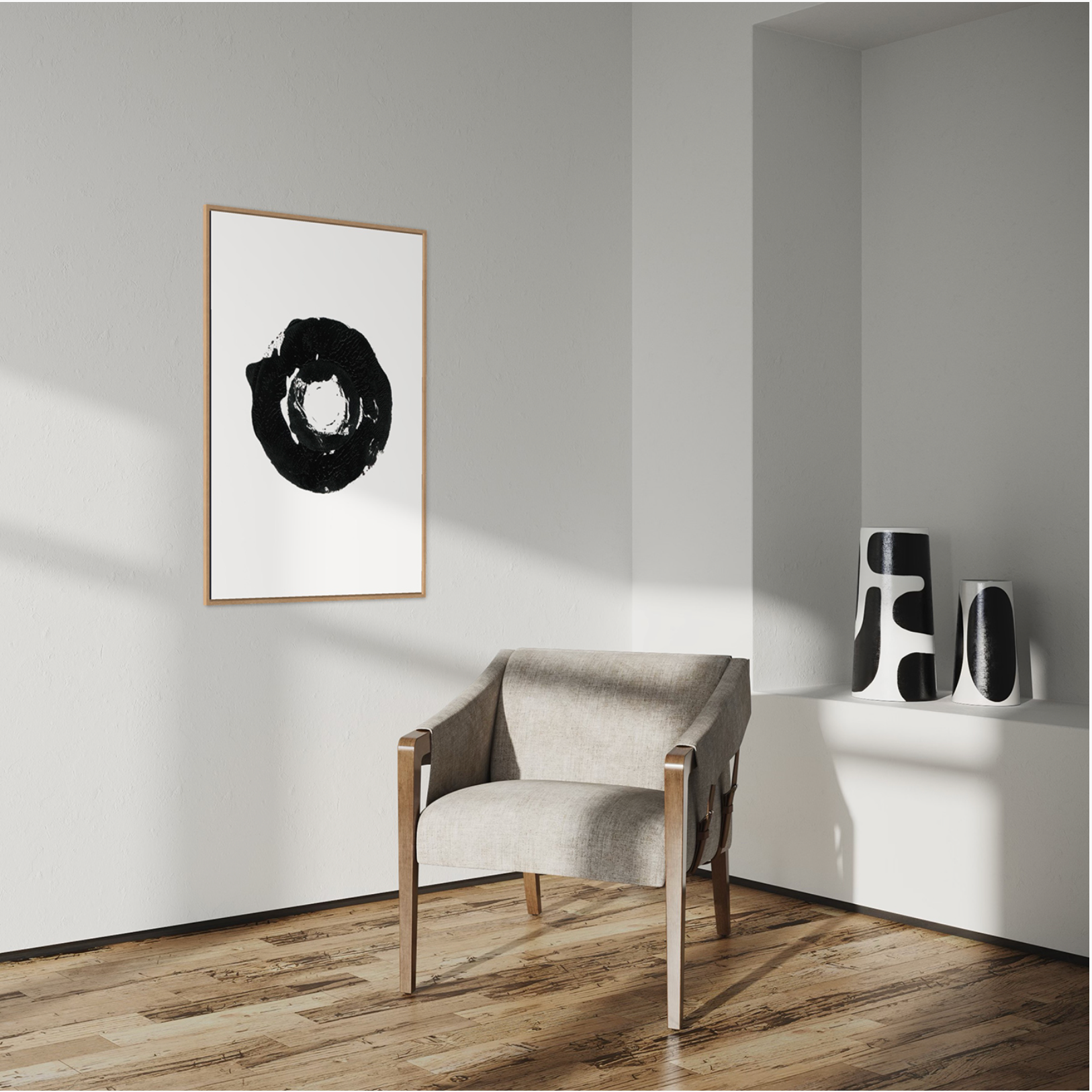 New Circle kunstplakat – interiørstyling af Mette Handberg