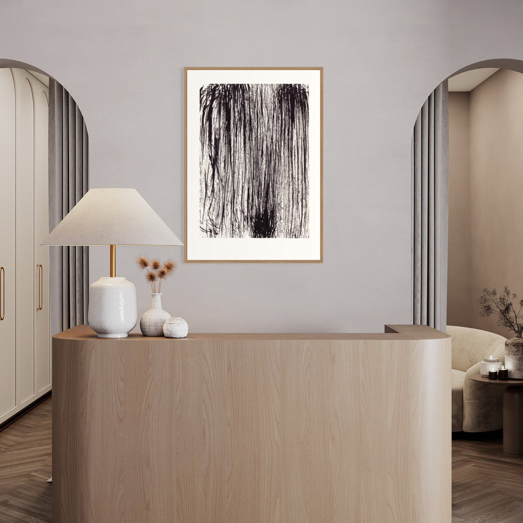 Nordic Abstract kunstplakat – interiørstyling af Mette Handberg