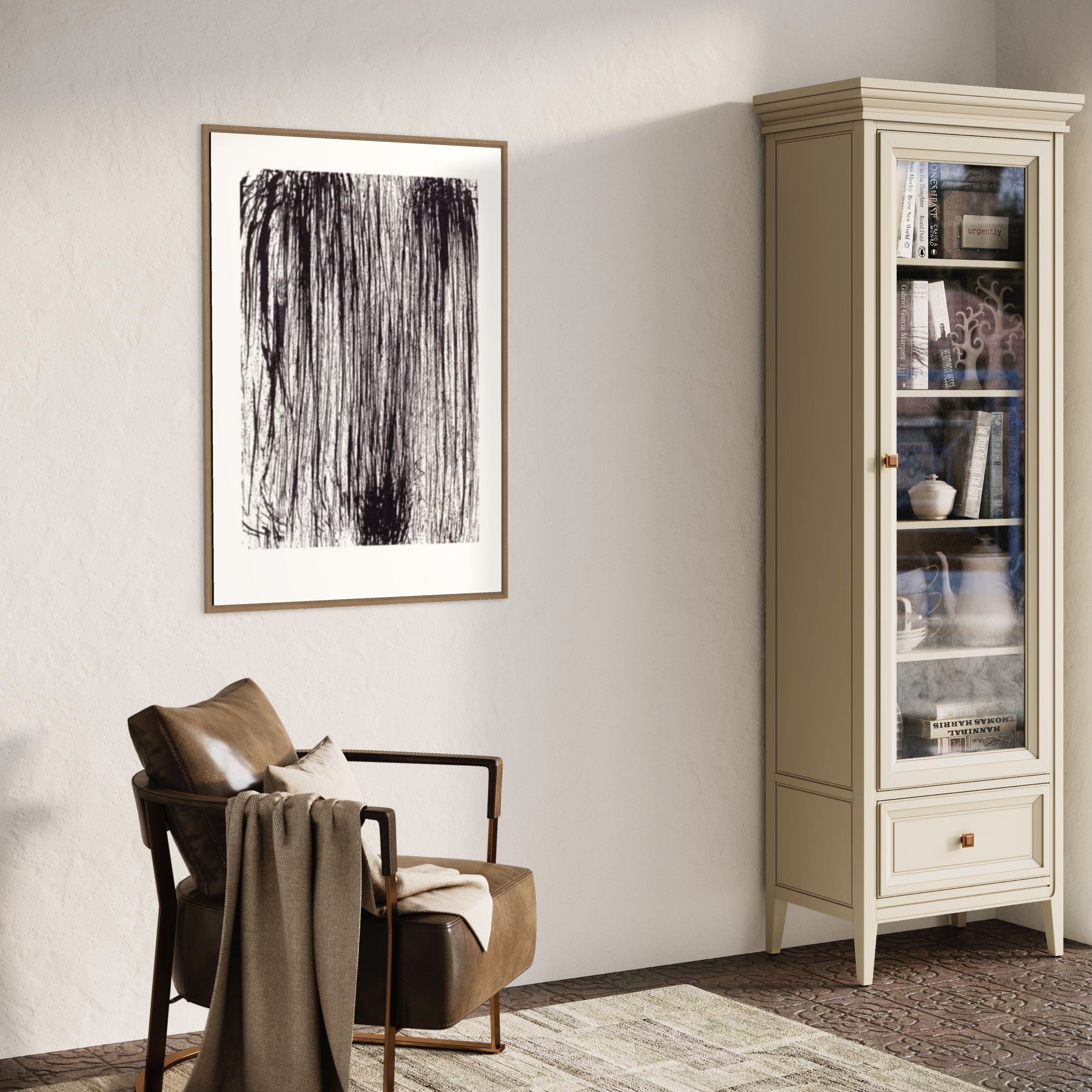 Nordic Abstract kunstplakat – interiørstyling af Mette Handberg