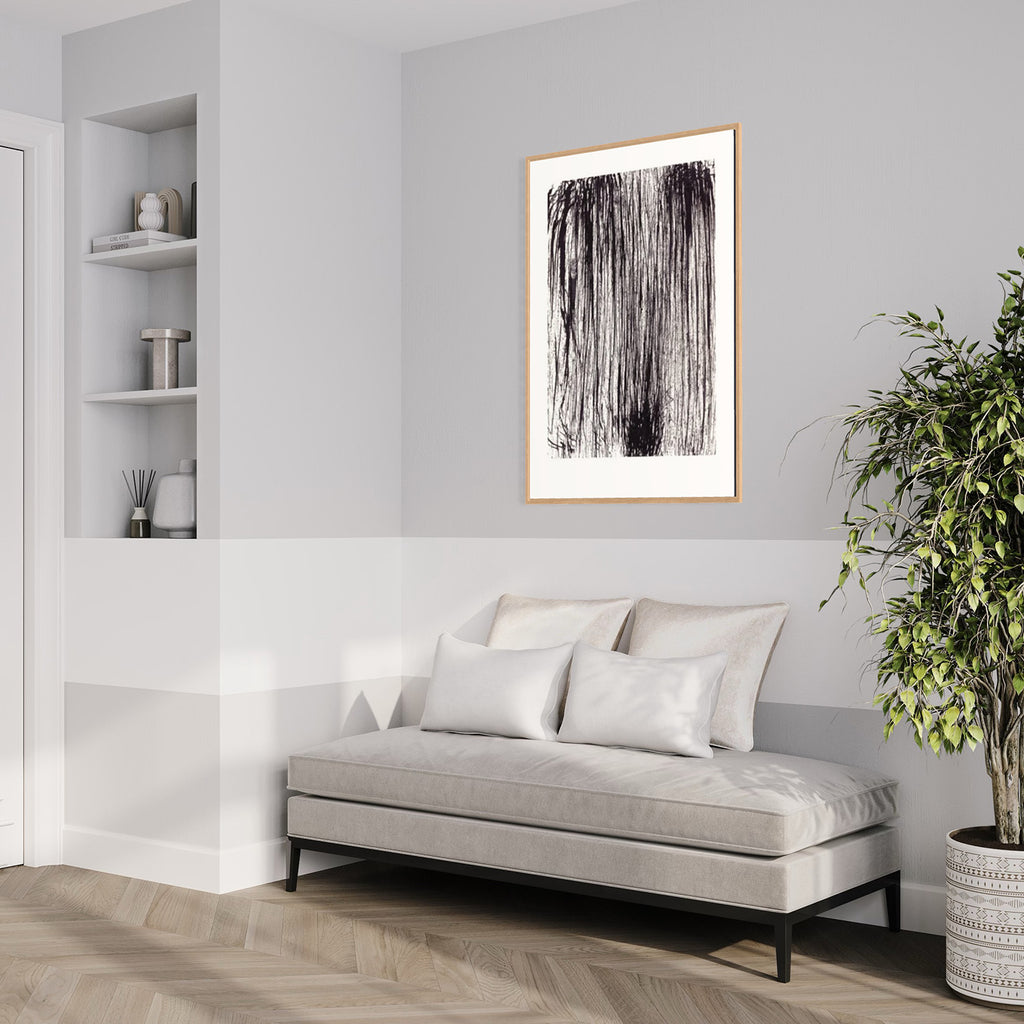 Nordic Abstract kunstplakat – interiørstyling af Mette Handberg