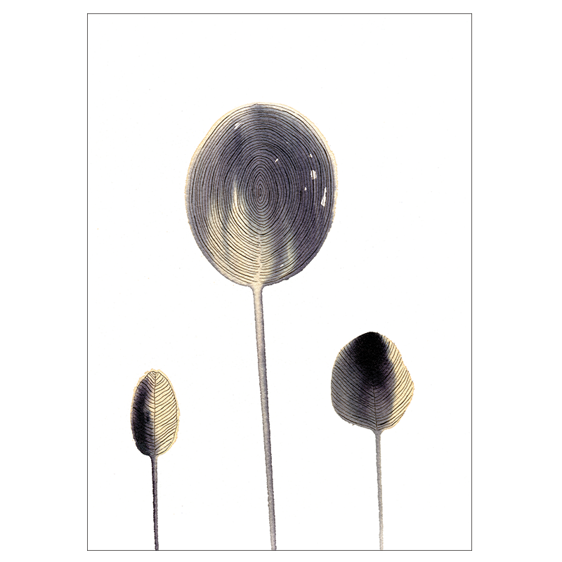 Organic Beige – abstrakt kunstplakat af Mette Handberg, organiske former i varme beige toner
