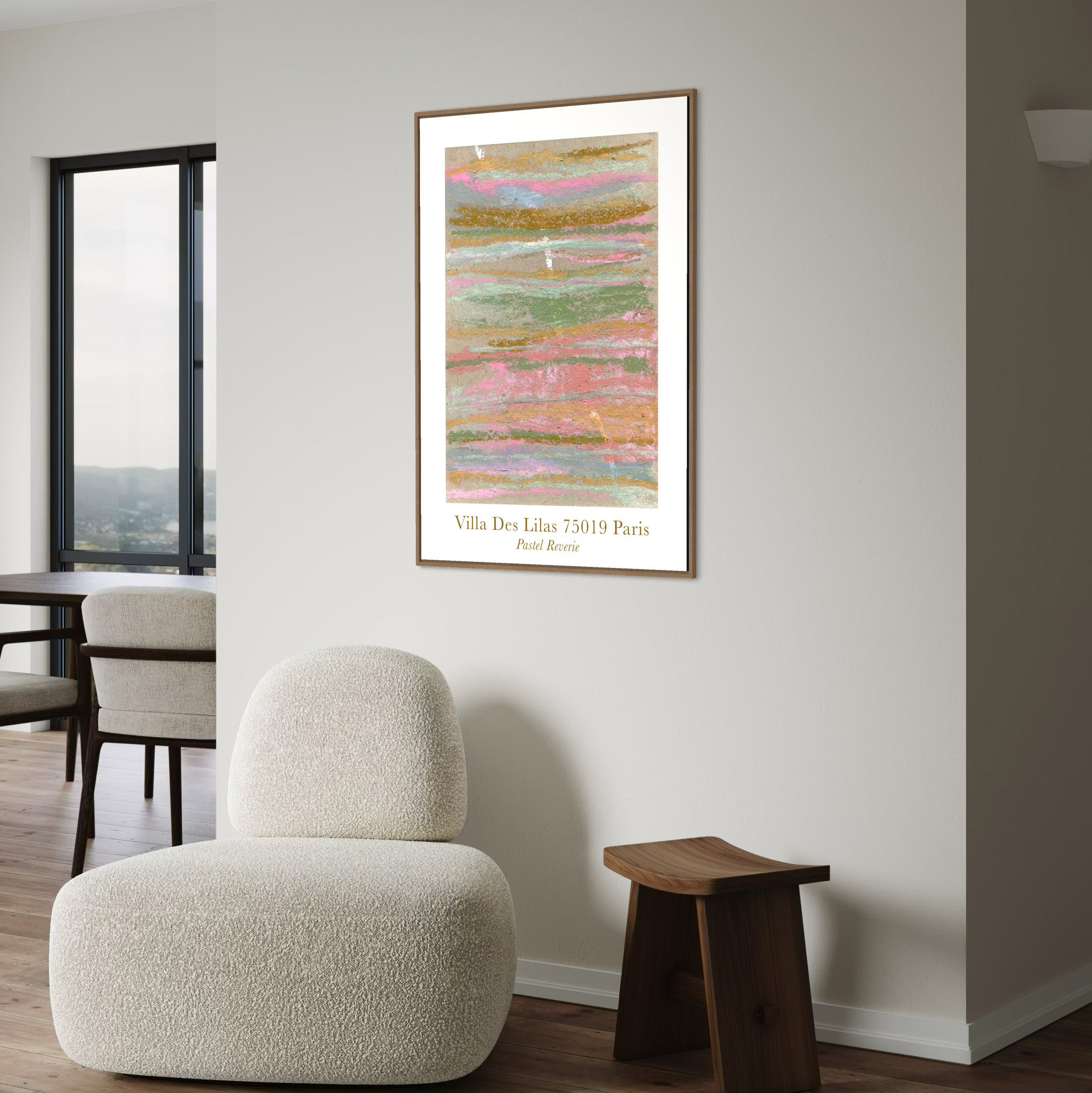 Pastel Reverie kunstplakat i stue