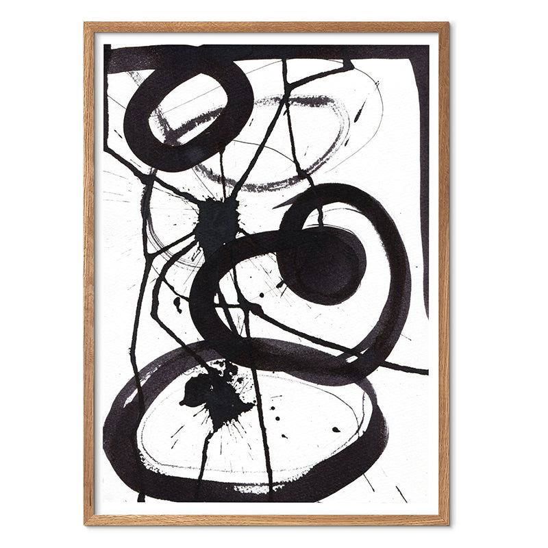 Reflections kunstplakat i egeramme – af Mette Handberg