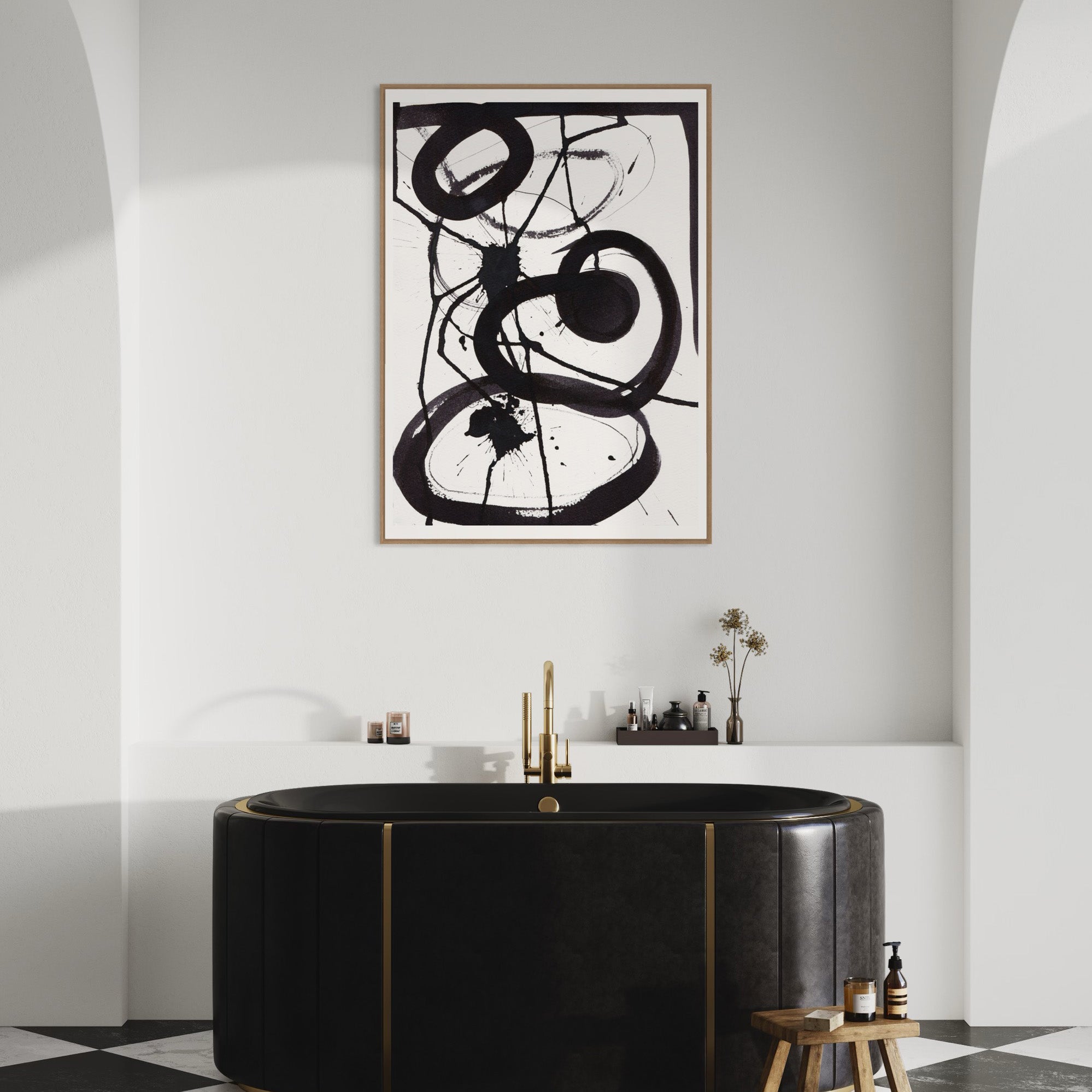 Reflections kunstplakat – interiørstyling af Mette Handberg