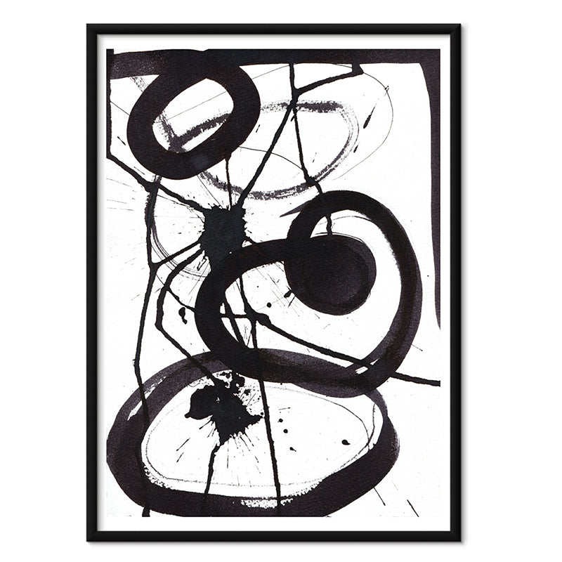Reflections kunstplakat i sort aluminiumsramme – af Mette Handberg