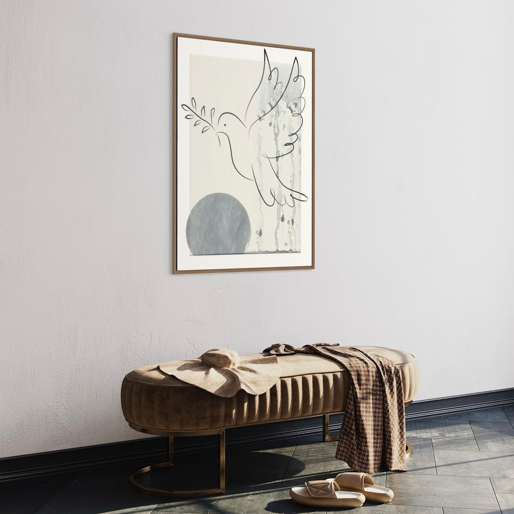  Save The Planet kunstplakat af Mette Handberg i entreen