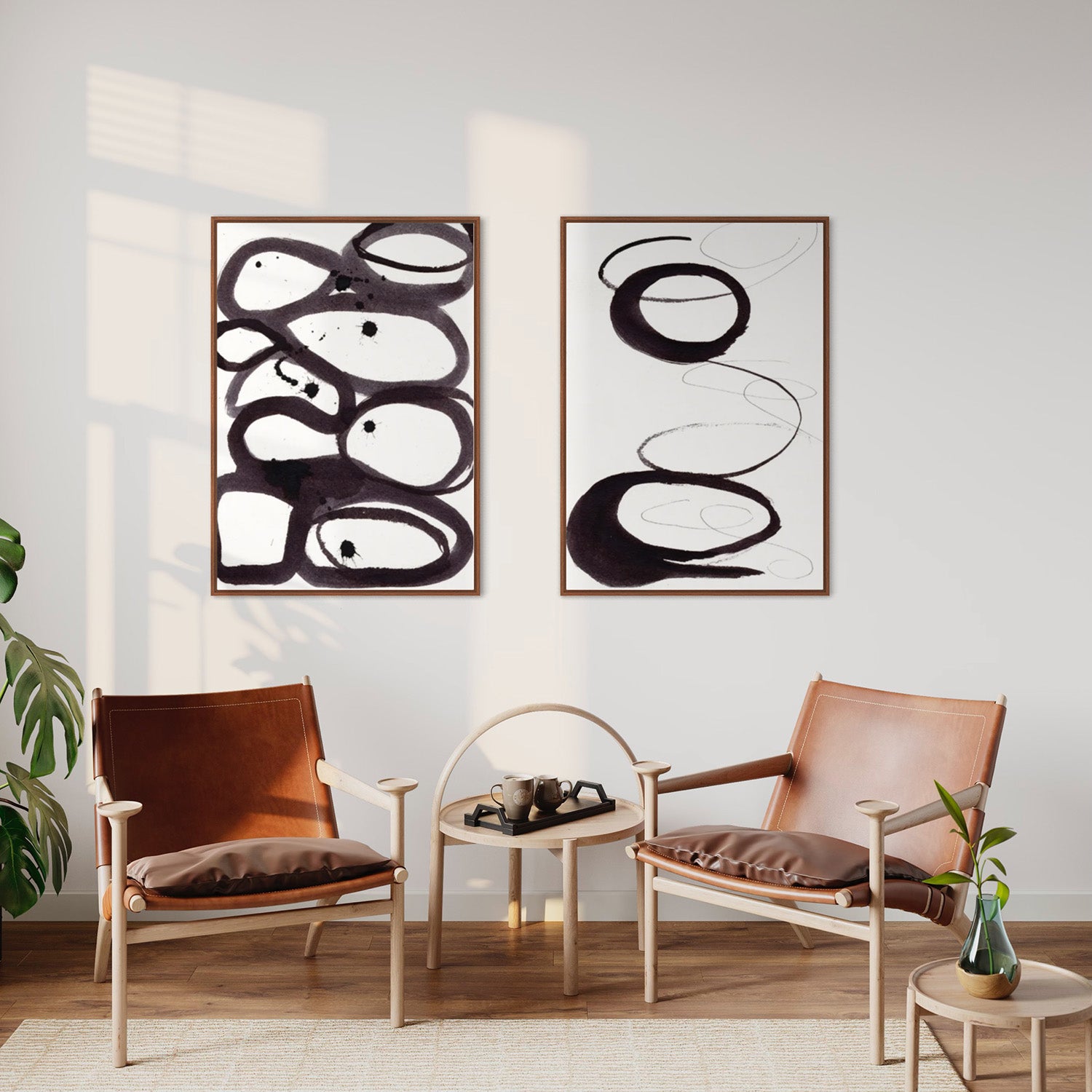Scribbles1 kunstplakat – interiørstyling af Mette Handberg
