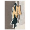 Silhouettes kunstplakat af Mette Handberg