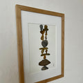 Stacked Stones – originalt maleri af Mette Handberg, nordisk natur med stablede sten