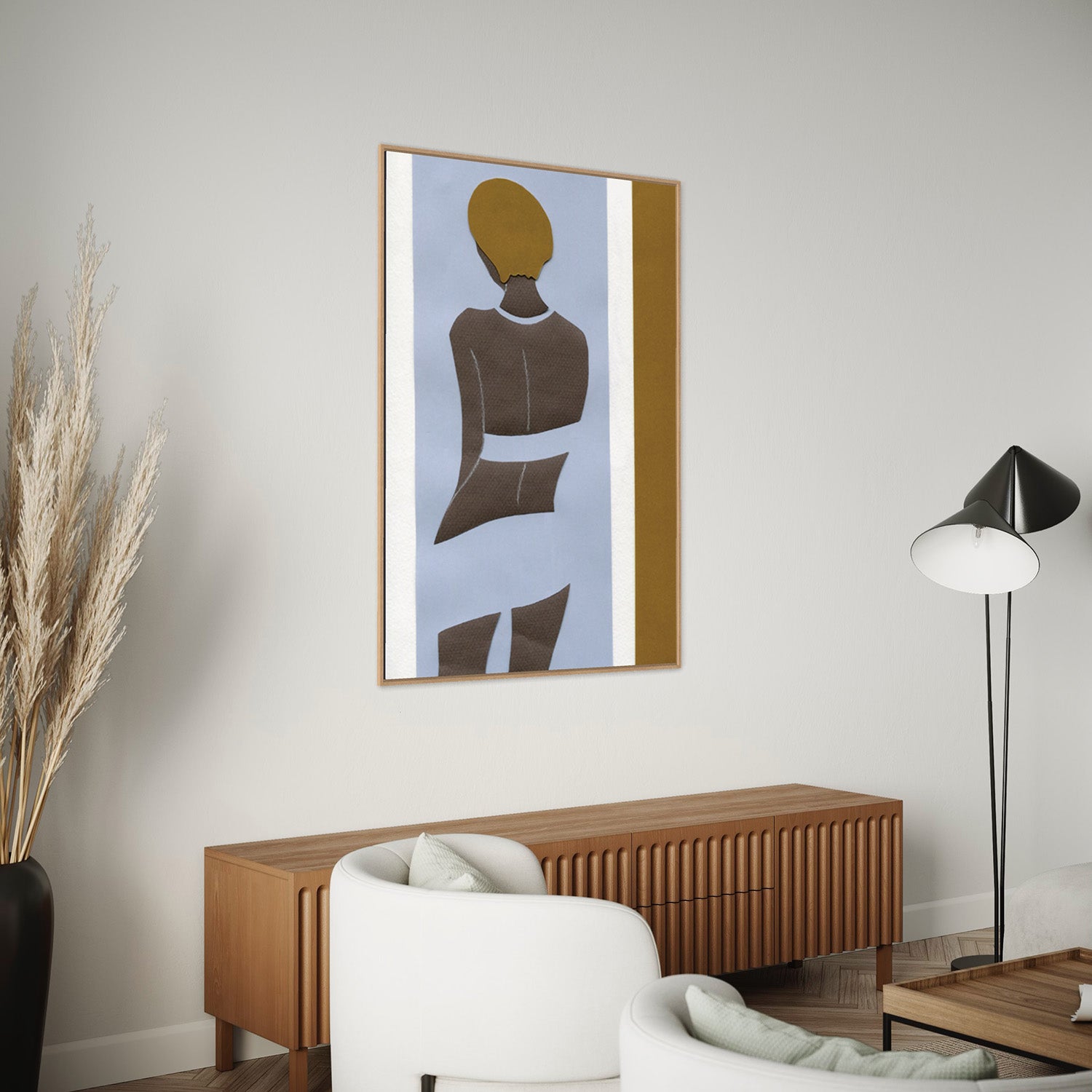 Standing Girl kunstplakat i stuen