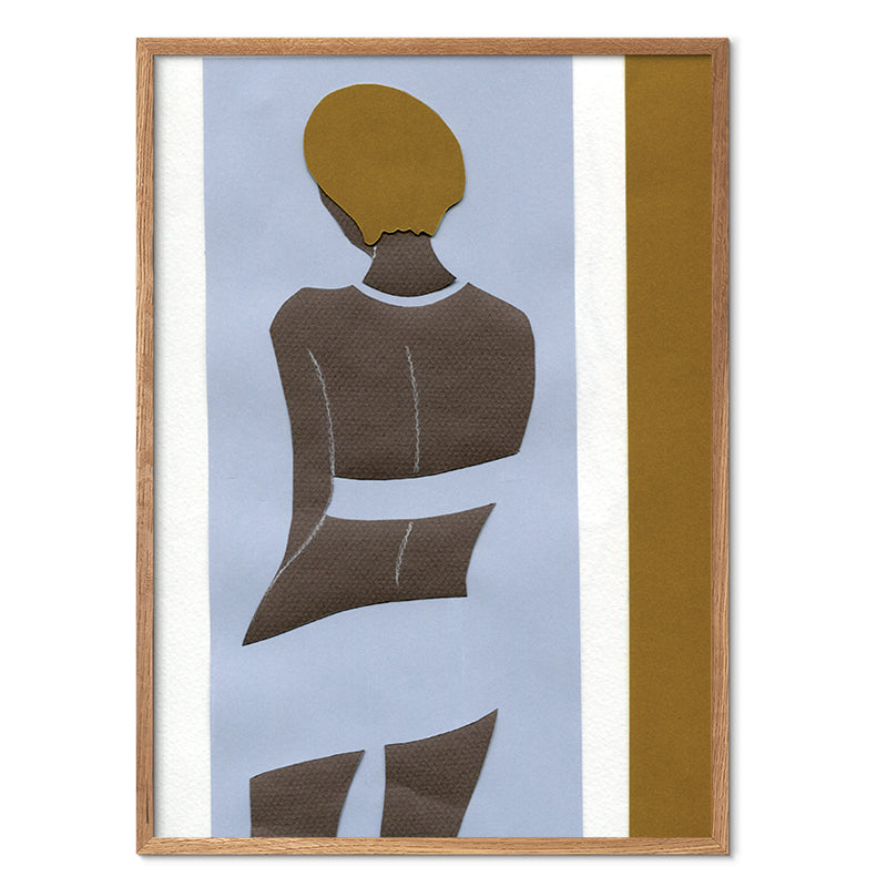 Standing Girl kunstplakat i egeramme