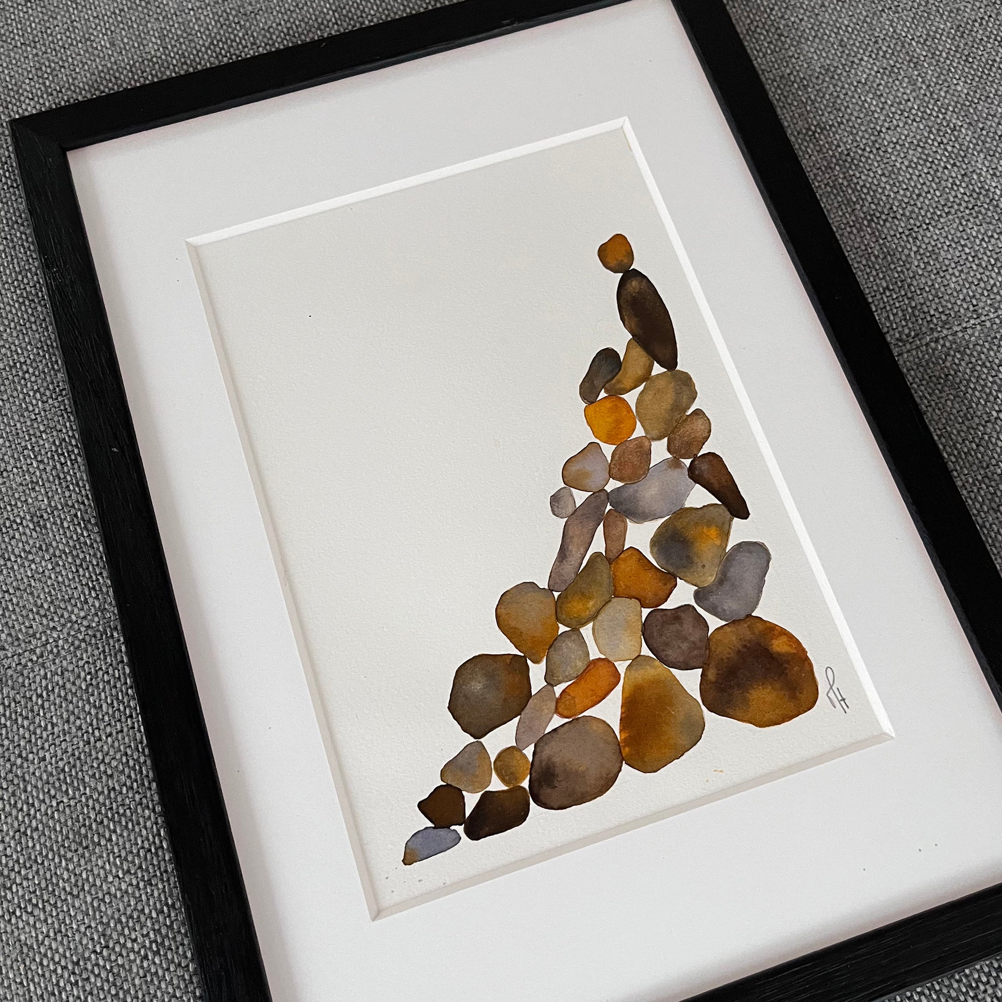 Still Stones Original – detalje af maleri af Mette Handberg