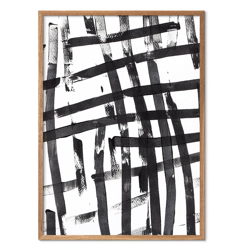 Strokes kunstplakat i egeramme – af Mette Handberg