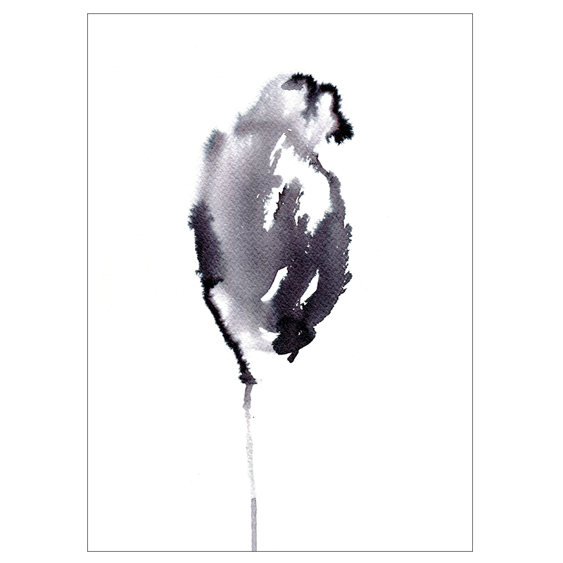 Feather Flower kunstplakat af Mette Handberg