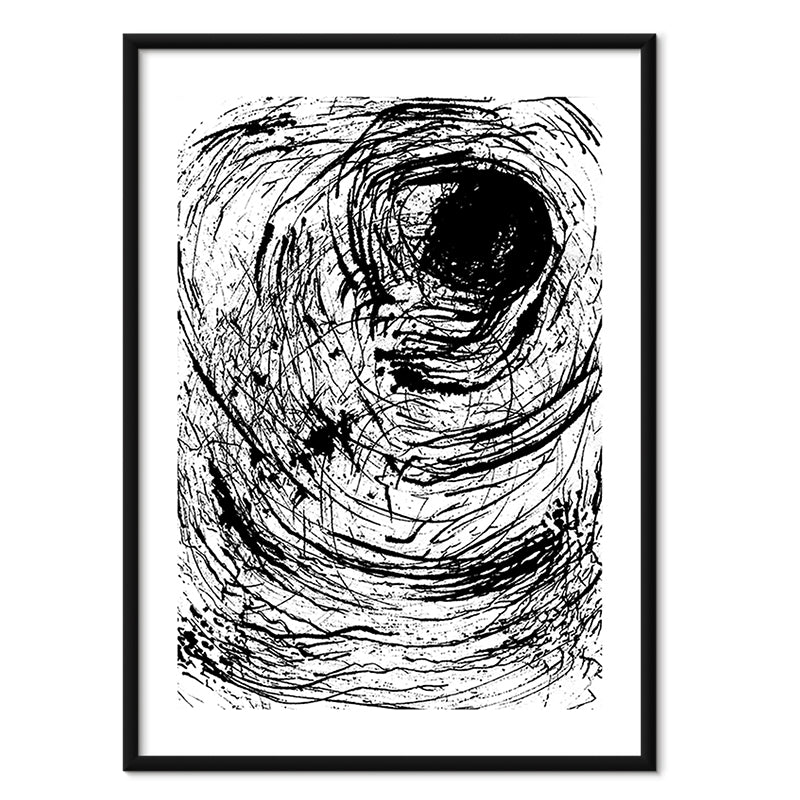 The Eye kunstplakat i sort aluminiumsramme – af Mette Handberg