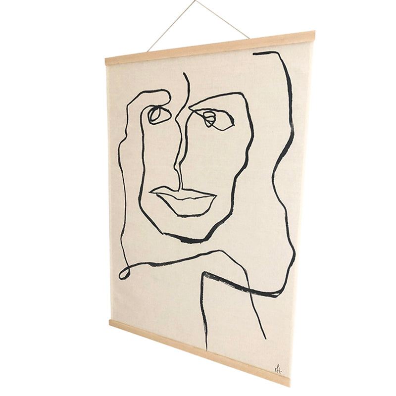 One Line Female Wall Hanging produktbillede af Mette Handberg