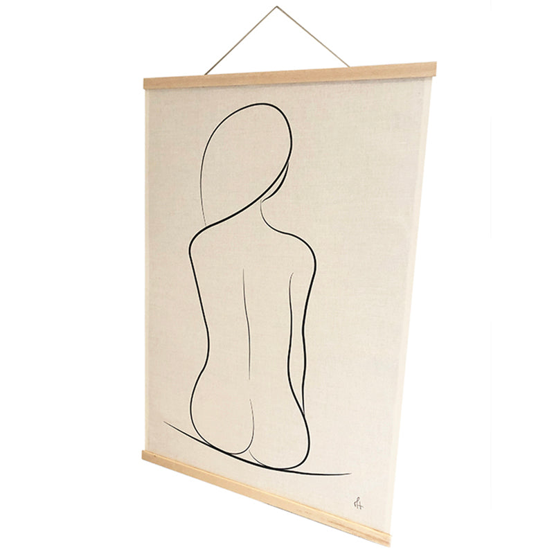 One Line Silhouette Wall Hanging produktbillede af Mette Handberg