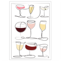  Wine and Drinks kunstplakat af Mette Handberg